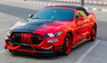 Kırmızı Ford Mustang EcoBoost Convertible V4 2018 for rent in Dubai 6